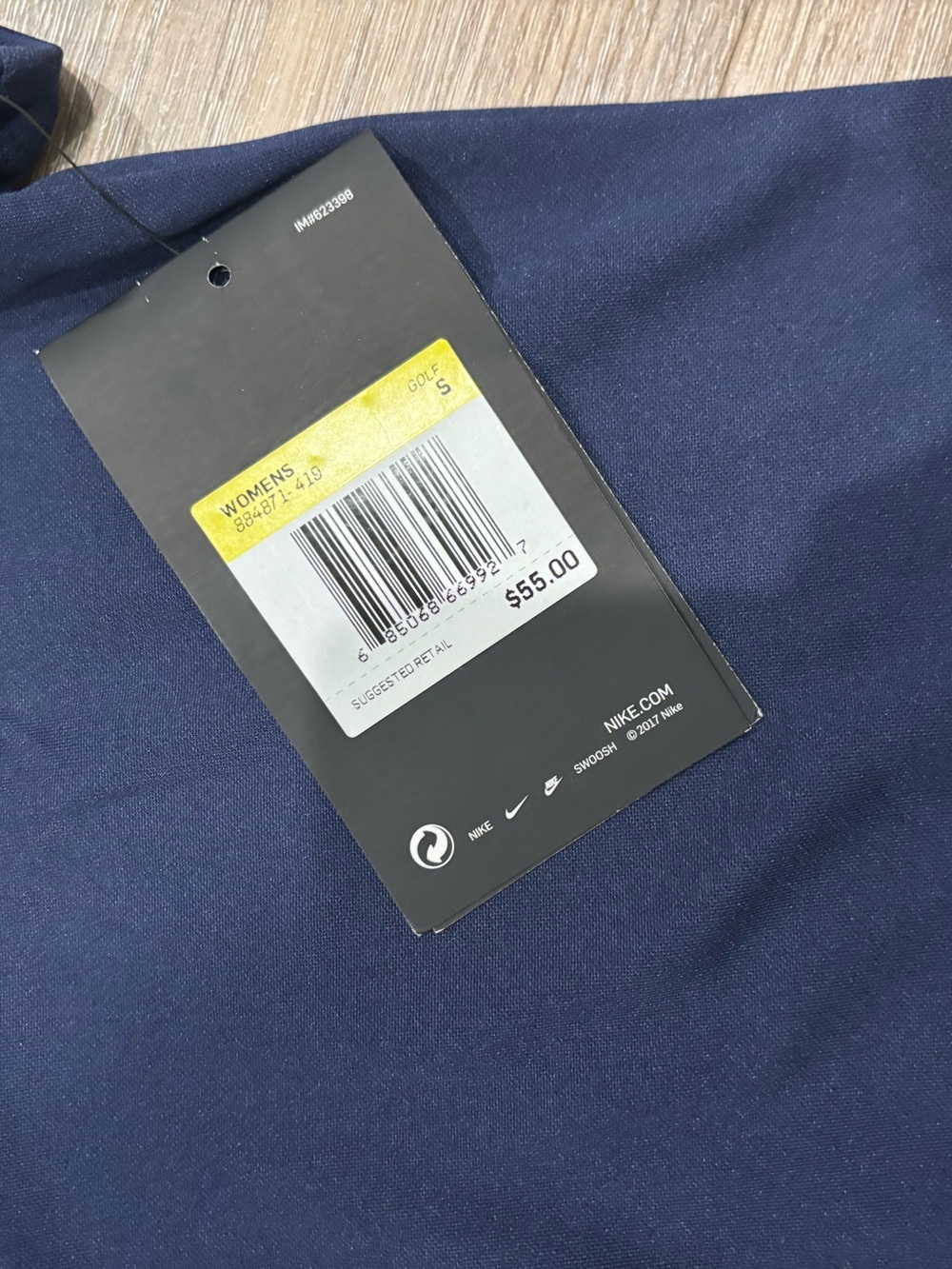 Nike Golf Dri Fit Women's Navy Polo Top Size Small - Picture 2 of 2